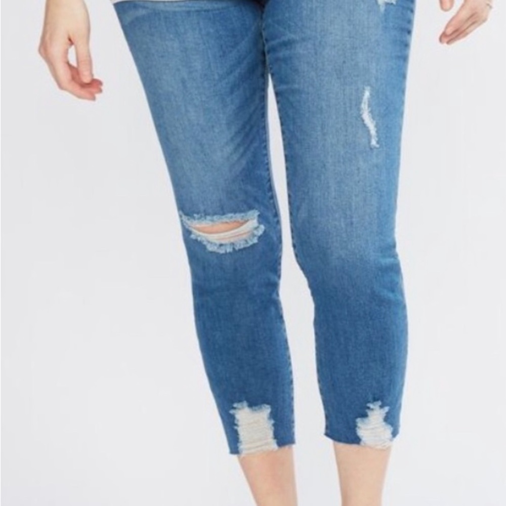 Indigo Blue Women’s Side Panel Maternity Skinny Jeans Size Small